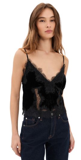L'AGENCE L'AGENCE Kimber Lace Insert Cami Black