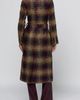 L'AGENCE L'AGENCE Kolina Plaid Double Breasted Long Coat with Belt - 2
