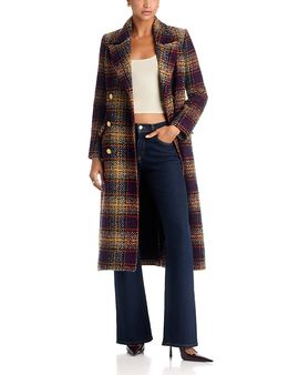 L'agence L'Agence Kolina Wool Blend Belted Long Coat
