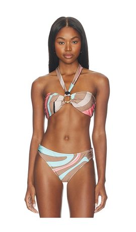 L'AGENCE L'AGENCE Krysta Bandeau Bikini Top