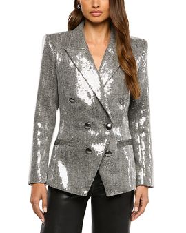 L'agence L'Agence Kyomi Sequin Double Breasted Blazer
