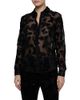 L'agence L'Agence Laurent Velvet Butterfly Lace Blouse - 1