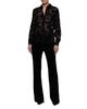 L'agence L'Agence Laurent Velvet Butterfly Lace Blouse - 2