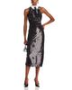 L'agence L'Agence Lilith Sequin Contrast Collar Dress - 2