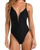 L'AGENCE L'AGENCE Lilou Cheeky Plunge One-Piece Swimsuit - 1
