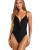 L'AGENCE L'AGENCE Lilou Cheeky Plunge One-Piece Swimsuit - 4