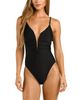 L'agence L'Agence Lilou Solid Plunge One Piece Swimsuit - 2