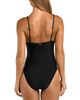 L'agence L'Agence Lilou Solid Plunge One Piece Swimsuit - 3