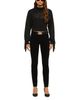 L'agence L'Agence Maddison Fringe Turtleneck Cropped Sweater - 2
