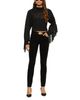 L'agence L'Agence Maddison Fringe Turtleneck Cropped Sweater - 3