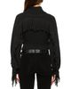 L'agence L'Agence Maddison Fringe Turtleneck Cropped Sweater - 5