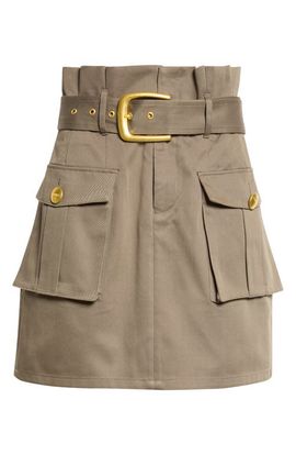 L'AGENCE L'AGENCE Maelis High Rise Paperbag Cargo Miniskirt