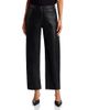 L'agence L'Agence Mallis Coated High Rise Cropped Barrel Leg Jeans in Noir Coated - 1