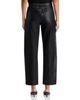 L'agence L'Agence Mallis Coated High Rise Cropped Barrel Leg Jeans in Noir Coated - 3