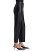 L'agence L'Agence Mallis Coated High Rise Cropped Barrel Leg Jeans in Noir Coated - 4