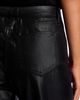 L'agence L'Agence Mallis Coated High Rise Cropped Barrel Leg Jeans in Noir Coated - 5