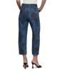 L'agence L'Agence Mallis High Rise Printed Bow Leg Jeans in Burgundy Romantic Rose - 3