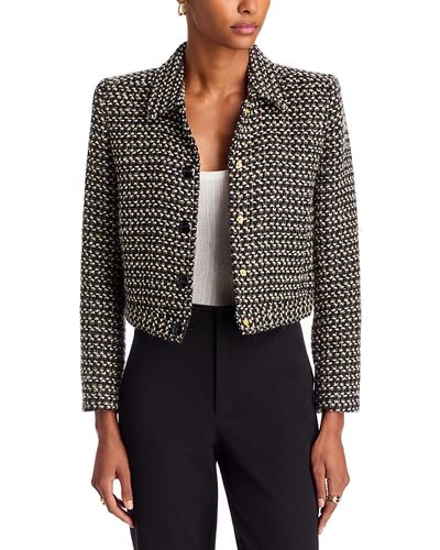 L'agence L'Agence Marla Tweed Cropped Jacket