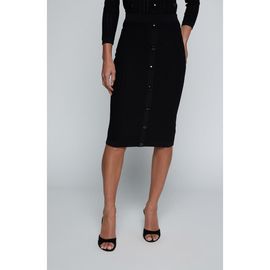 L'AGENCE L'AGENCE Melania Pointelle Button Front Sweater Skirt