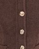 L'AGENCE L'AGENCE Melissa Knit Flare Cardigan Dark Brown/Gold - 6