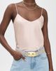 L'AGENCE L'AGENCE Milou Domed Croc Embossed Belt Ivory Croc Embossed M - 3