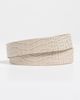 L'AGENCE L'AGENCE Milou Domed Croc Embossed Belt Ivory Croc Embossed M - 4