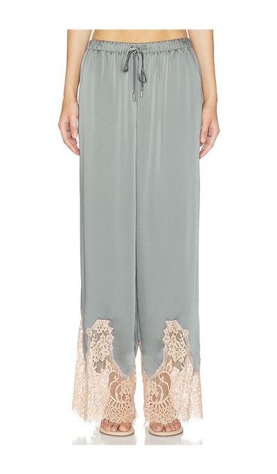 L'AGENCE L'AGENCE Mirel Lace Trim Drawstring Pant