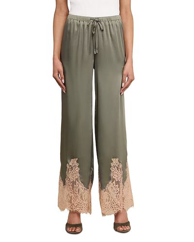 L'agence L'Agence Mirel Lace Trim Drawstring Pants