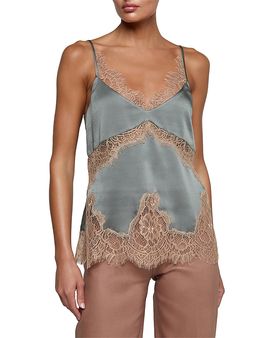 L'agence L'Agence Mitsu Lace Trim Camisole Top