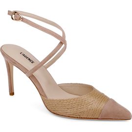 L'AGENCE L'AGENCE Moselle Ankle Strap Pointed Cap Toe Pump