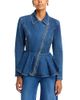 L'agence L'Agence Moxie Peplum Biker Jacket - 1