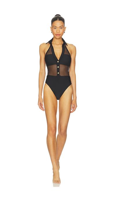 L'AGENCE L'AGENCE Natalya Collared One Piece