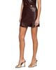 L'agence L'Agence Nolina Button Tab Faux Leather Mini Skirt - 4