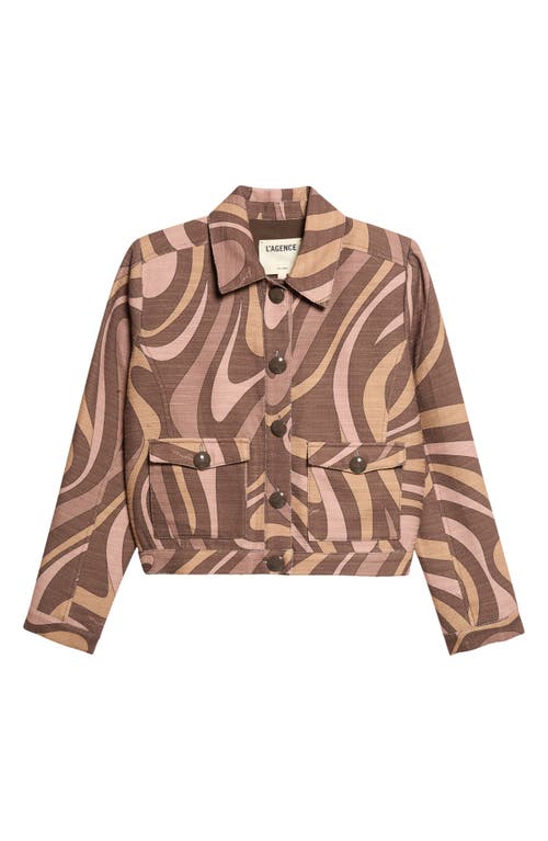 L'AGENCE L'AGENCE Nyx Abstract Crop Jacket