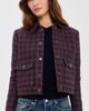 L'AGENCE L'AGENCE Nyx Crop Jacket Midnight/Burg Tweed - 2