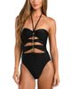 L'agence L'Agence Opus Solid Halter One Piece Swimsuit - 1