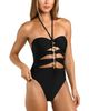 L'agence L'Agence Opus Solid Halter One Piece Swimsuit - 4
