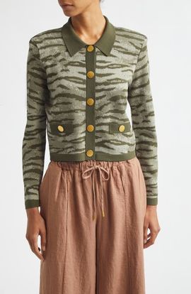 L'AGENCE L'AGENCE Osiris Jacquard Knit Cardi