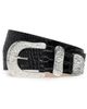 L'AGENCE L'AGENCE Otera Wide Leather Belt BLACK CROC EMBOSSED - 1
