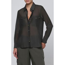 L'AGENCE L'AGENCE Pearson Cotton and Silk Shirt