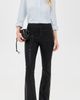 L'AGENCE L'AGENCE Petite Marty Flare Jeans Noir Coated - 5