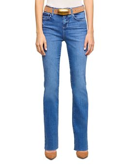 L'agence L'Agence Petite Ruth High Rise Straight Jeans in Cambridge
