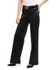 L'agence L'Agence Petite Scottie High Rise Wide Leg Jeans in Noir Coated - 4