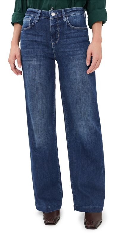 L'AGENCE L'AGENCE Petite Scottie Wide Leg Jeans MARVISTA