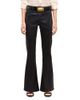 L'agence L'Agence Petites Marty Mid Rise Coated Flare Jeans in Noir - 1