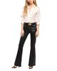 L'agence L'Agence Petites Marty Mid Rise Coated Flare Jeans in Noir - 2
