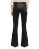 L'agence L'Agence Petites Marty Mid Rise Coated Flare Jeans in Noir - 4