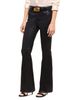 L'agence L'Agence Petites Marty Mid Rise Coated Flare Jeans in Noir - 5