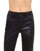 L'agence L'Agence Petites Marty Mid Rise Coated Flare Jeans in Noir - 6