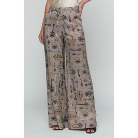 L'AGENCE L'AGENCE Pilar Houndstooth Key Wide Leg Pants